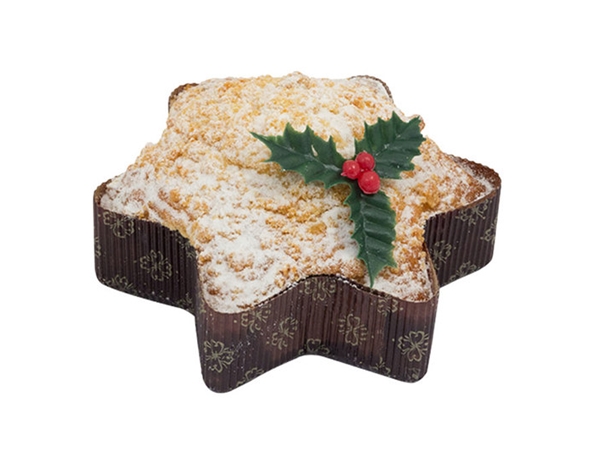 Kerstster crumble cake